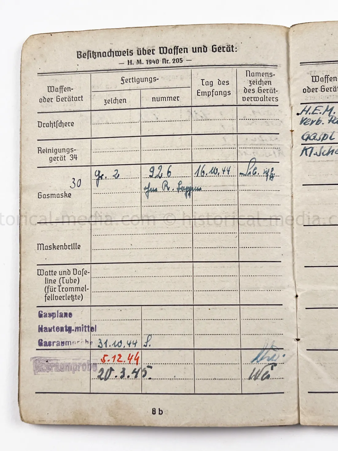 SOLDBUCH - STURMGSCHÜTZ ERS. u. AUSB. ABT. 300