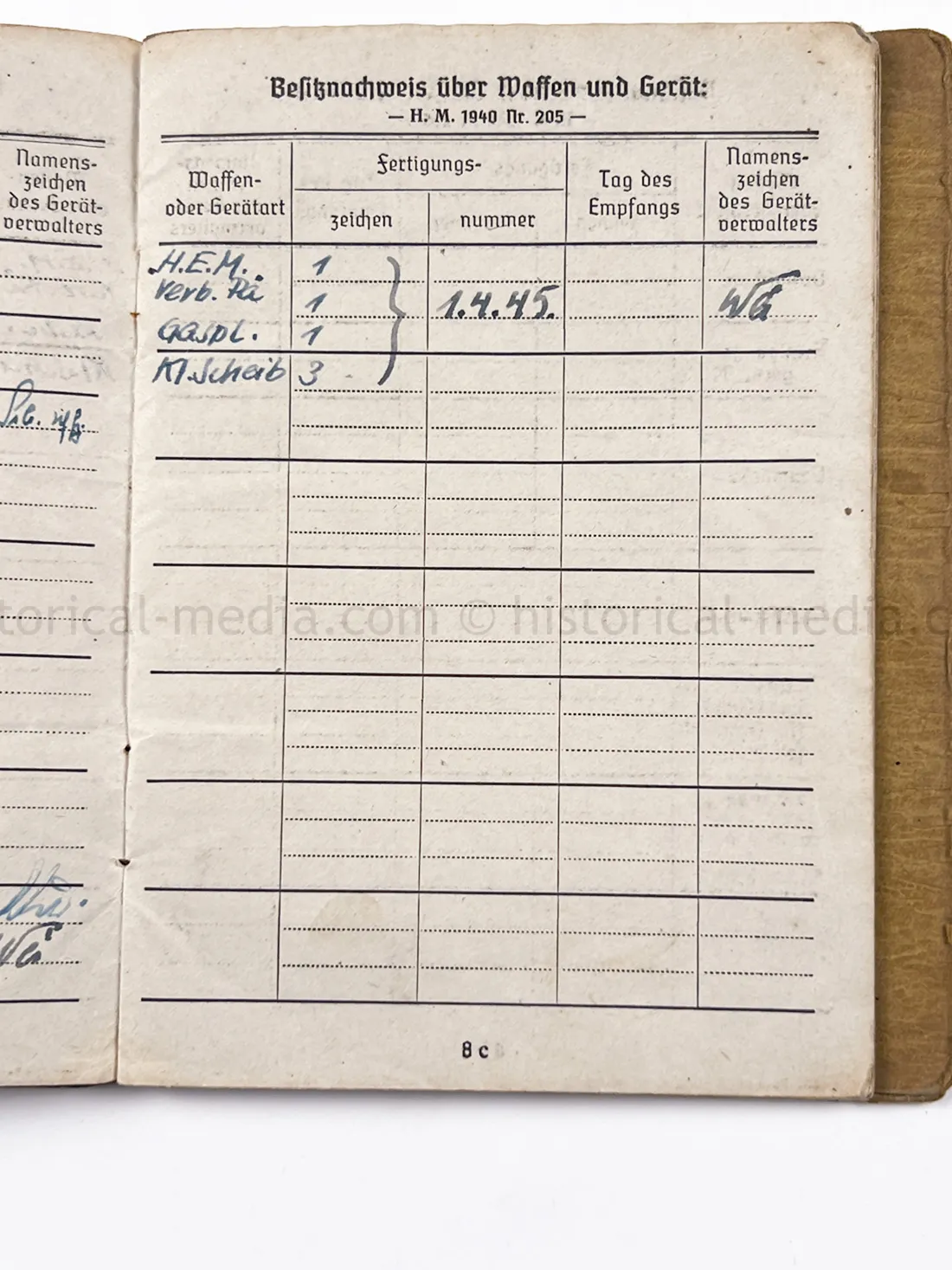 SOLDBUCH - STURMGSCHÜTZ ERS. u. AUSB. ABT. 300