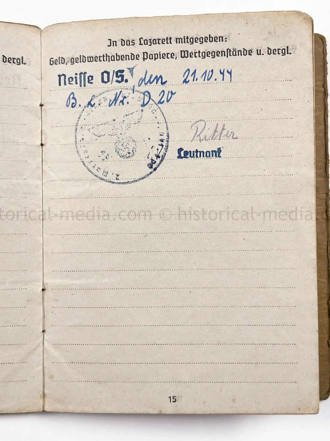 SOLDBUCH - STURMGSCHÜTZ ERS. u. AUSB. ABT. 300