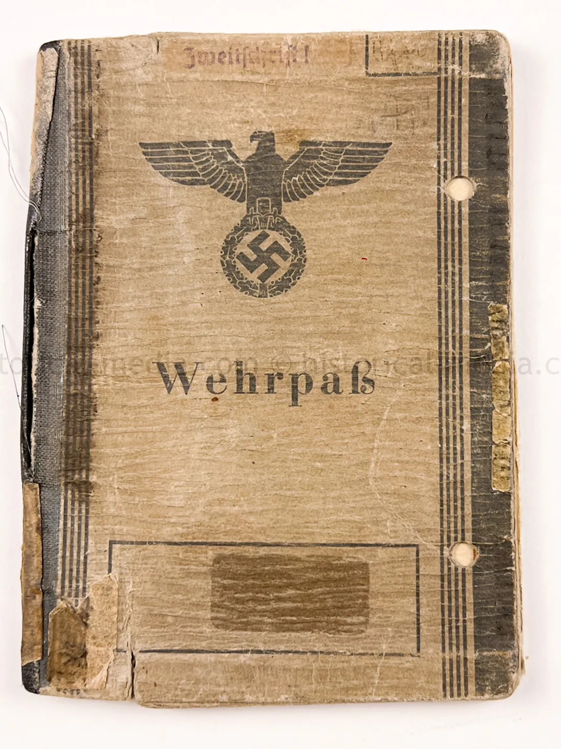 WEHRPASS - STURMGESCHÜTZ - OFFICER - GEBIRGS PANZERJÄGER ABTEILUNG 95 + PANZERJÄGER ERSATZ ABTEILUNG 17 - JAGDTIGER