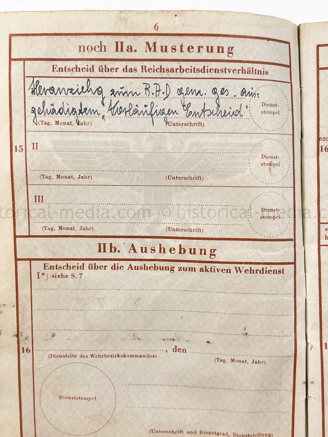 WEHRPASS - STURMGESCHÜTZ - OFFICER - GEBIRGS PANZERJÄGER ABTEILUNG 95 + PANZERJÄGER ERSATZ ABTEILUNG 17 - JAGDTIGER