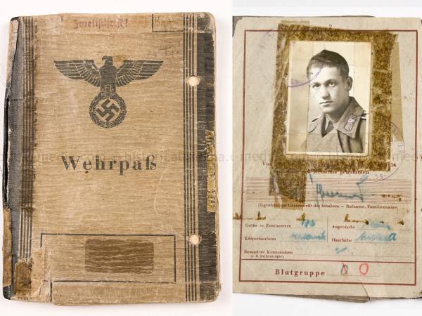 WEHRPASS - STURMGESCHÜTZ - OFFICER - GEBIRGS PANZERJÄGER ABTEILUNG 95 + PANZERJÄGER ERSATZ ABTEILUNG 17 - JAGDTIGER