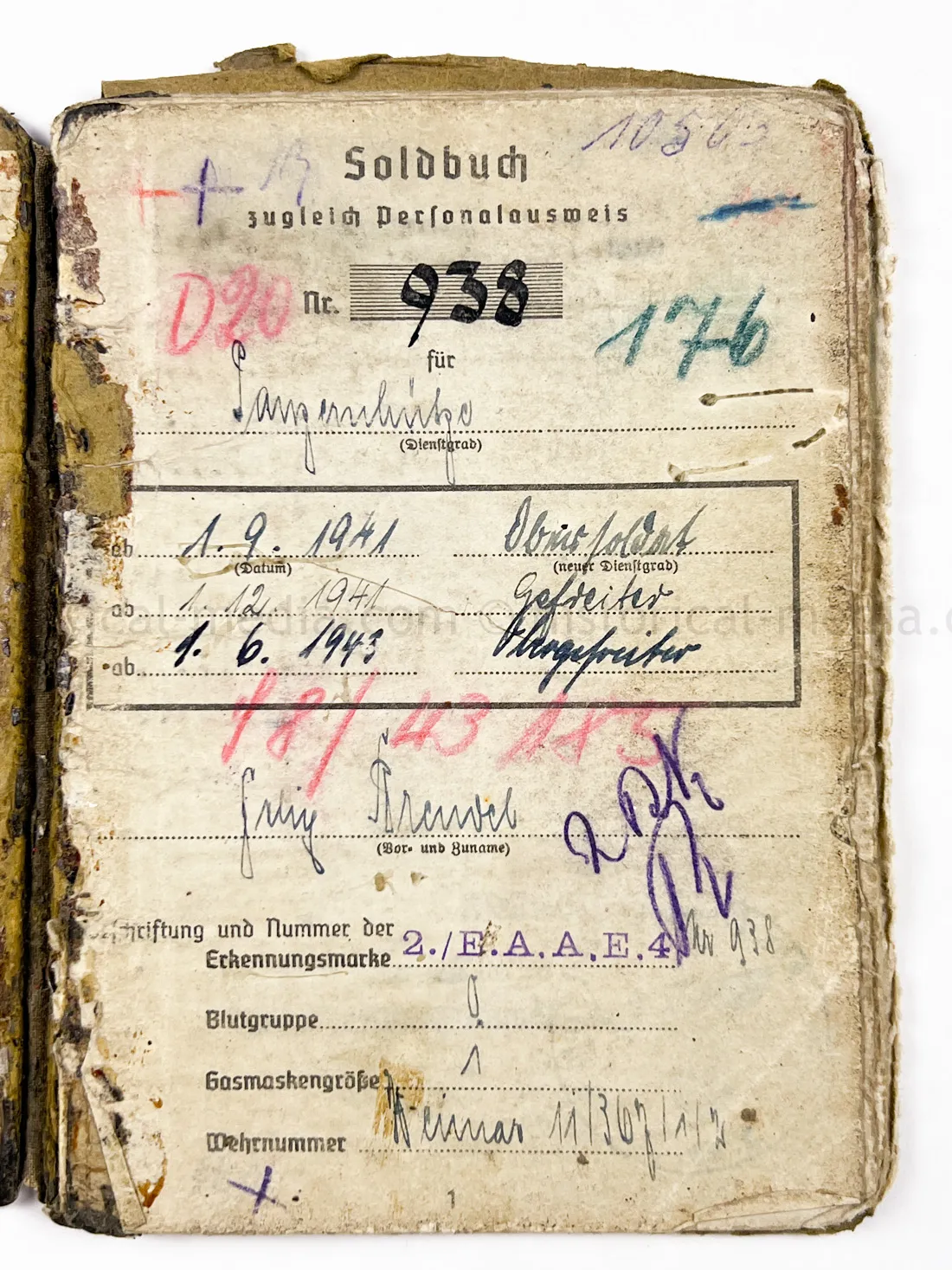 SOLDBUCH - PANZER AUFKLARUNGS ABTEILUNG "GROSSDEUTSCHLAND"