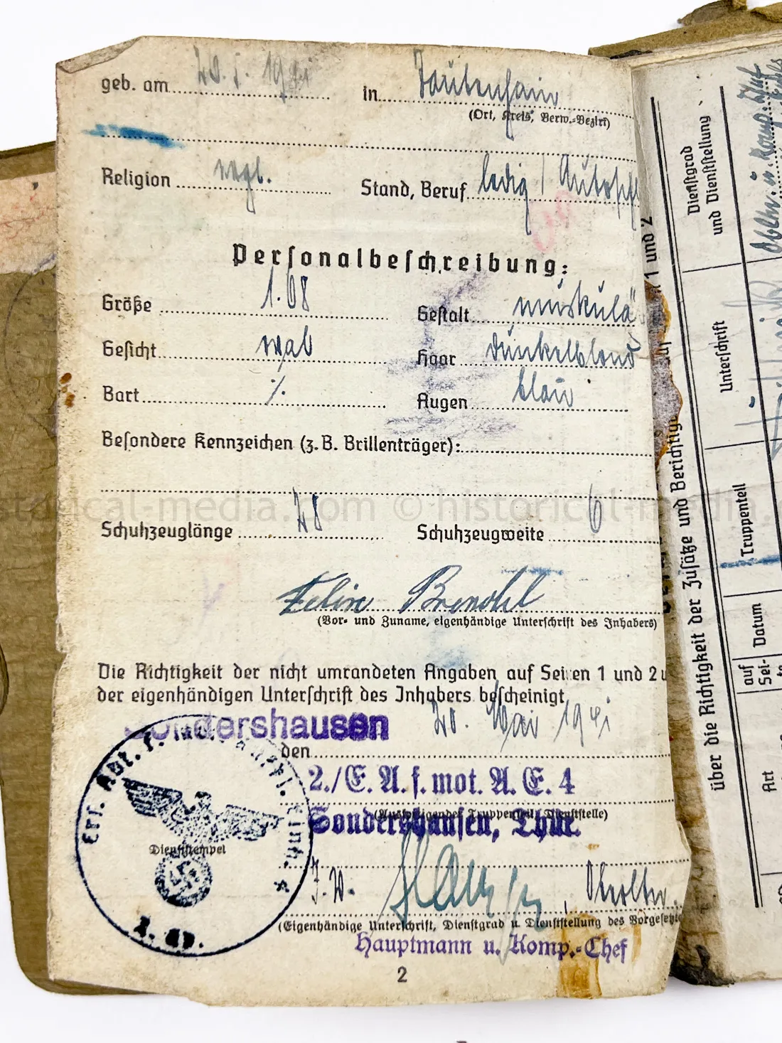 SOLDBUCH - PANZER AUFKLARUNGS ABTEILUNG "GROSSDEUTSCHLAND"