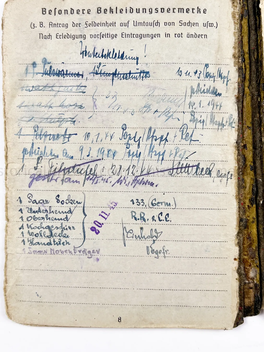 SOLDBUCH - PANZER AUFKLARUNGS ABTEILUNG "GROSSDEUTSCHLAND"