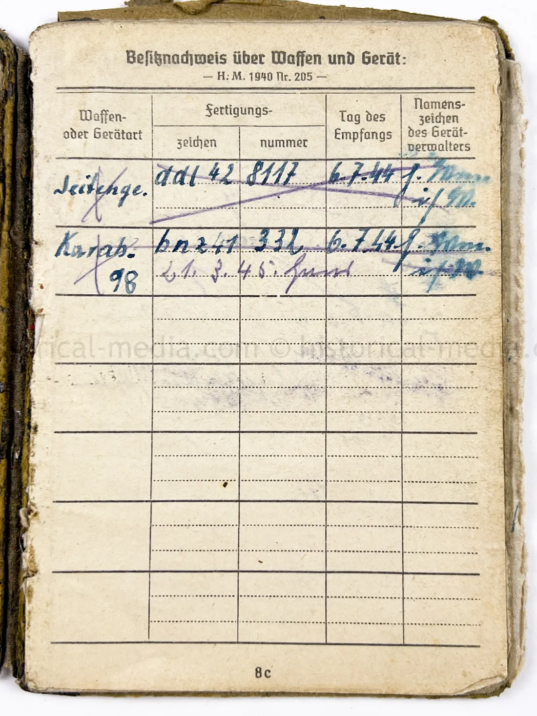 SOLDBUCH - PANZER AUFKLARUNGS ABTEILUNG "GROSSDEUTSCHLAND"