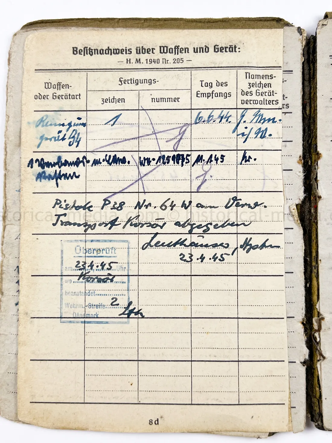 SOLDBUCH - PANZER AUFKLARUNGS ABTEILUNG "GROSSDEUTSCHLAND"