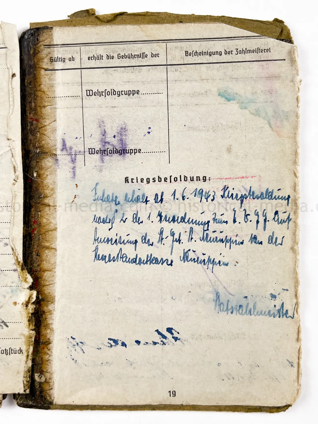 SOLDBUCH - PANZER AUFKLARUNGS ABTEILUNG "GROSSDEUTSCHLAND"