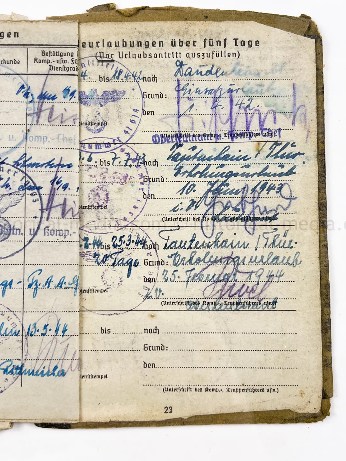 SOLDBUCH - PANZER AUFKLARUNGS ABTEILUNG "GROSSDEUTSCHLAND"