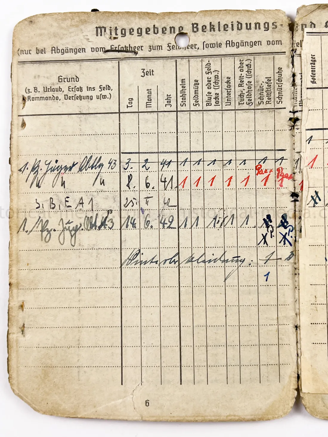 SOLDBUCH - PANZER JÄGER ABTEILUNG 43 - 8. PANZER DIVISION