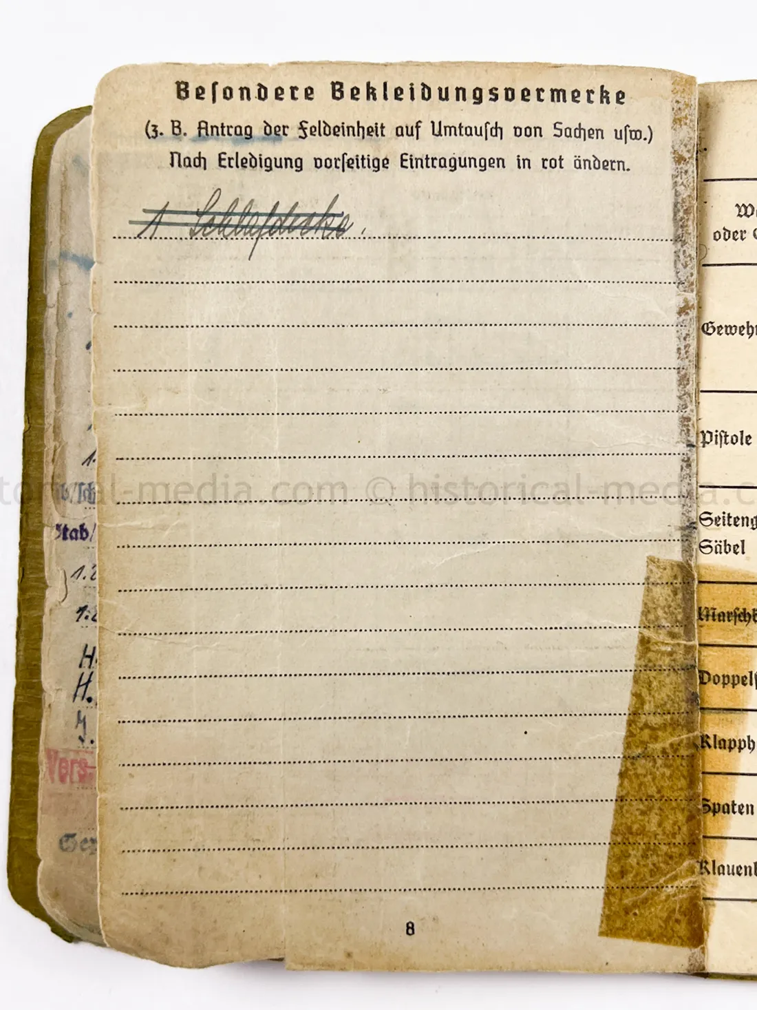 SOLDBUCH - ARTILLERIE REGIMENT 134 - HEERESVERSUCHSANSTALT KUMMERSDORF