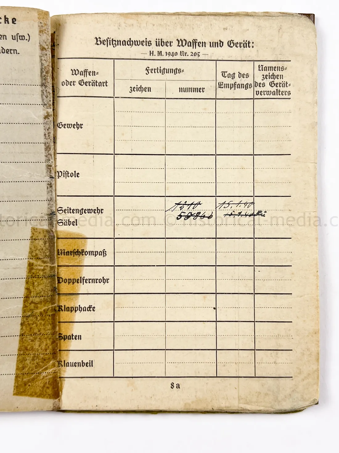 SOLDBUCH - ARTILLERIE REGIMENT 134 - HEERESVERSUCHSANSTALT KUMMERSDORF