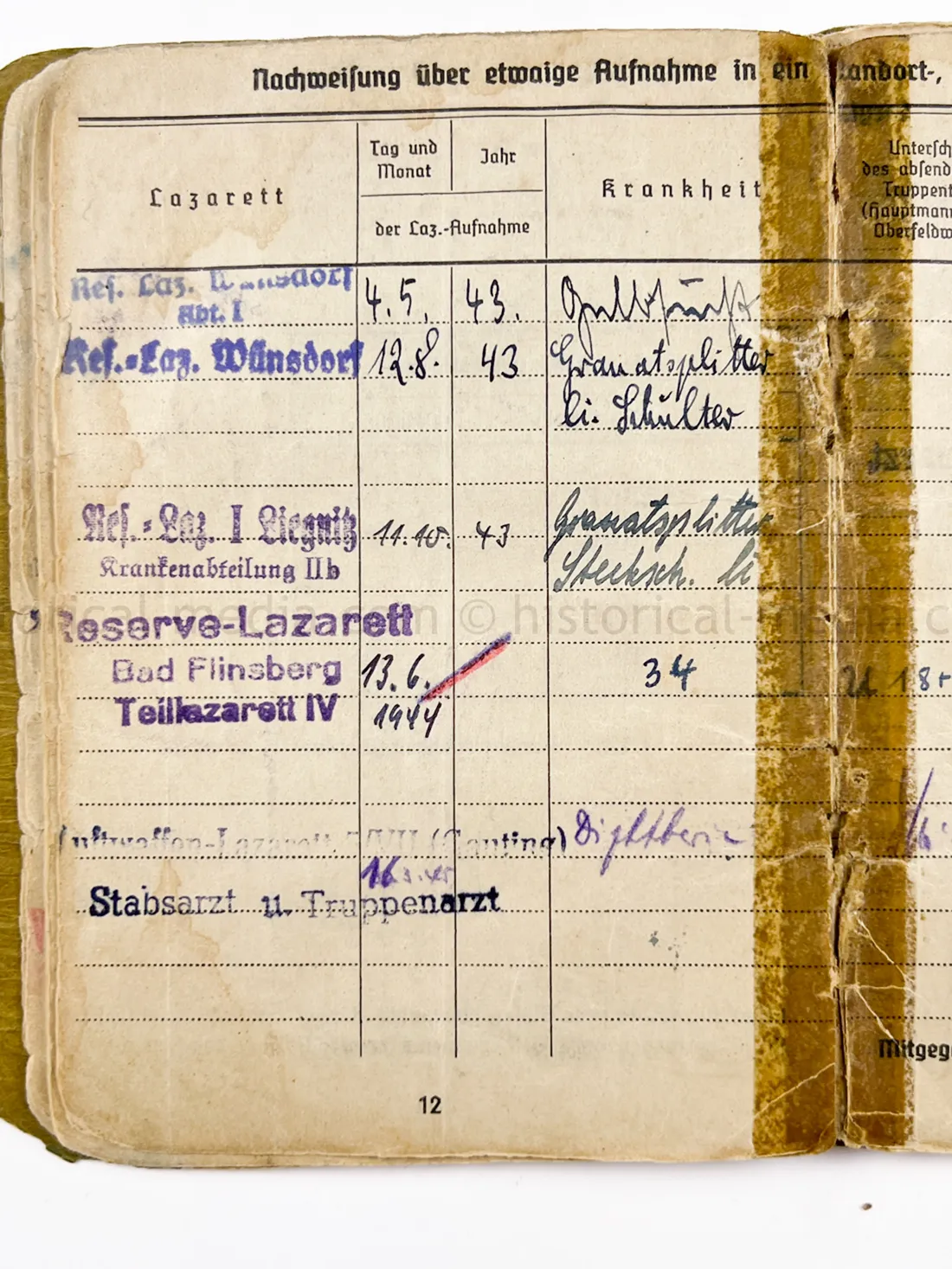 SOLDBUCH - ARTILLERIE REGIMENT 134 - HEERESVERSUCHSANSTALT KUMMERSDORF