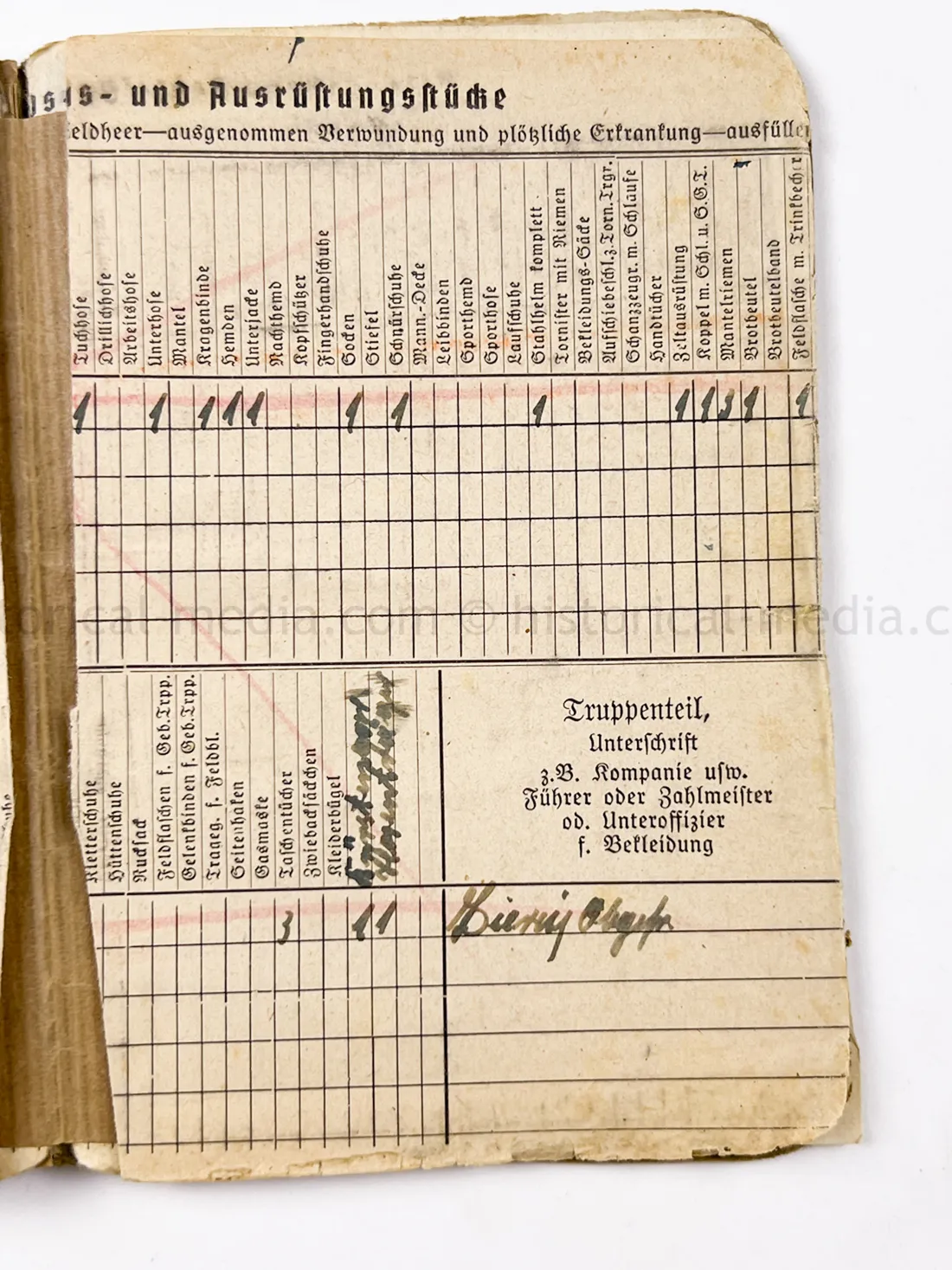 SOLDBUCH - (FLA) PANZER JÁGER ABTEILUNG 100 - 100 JÁGER DIVISION - HEERES FLAK