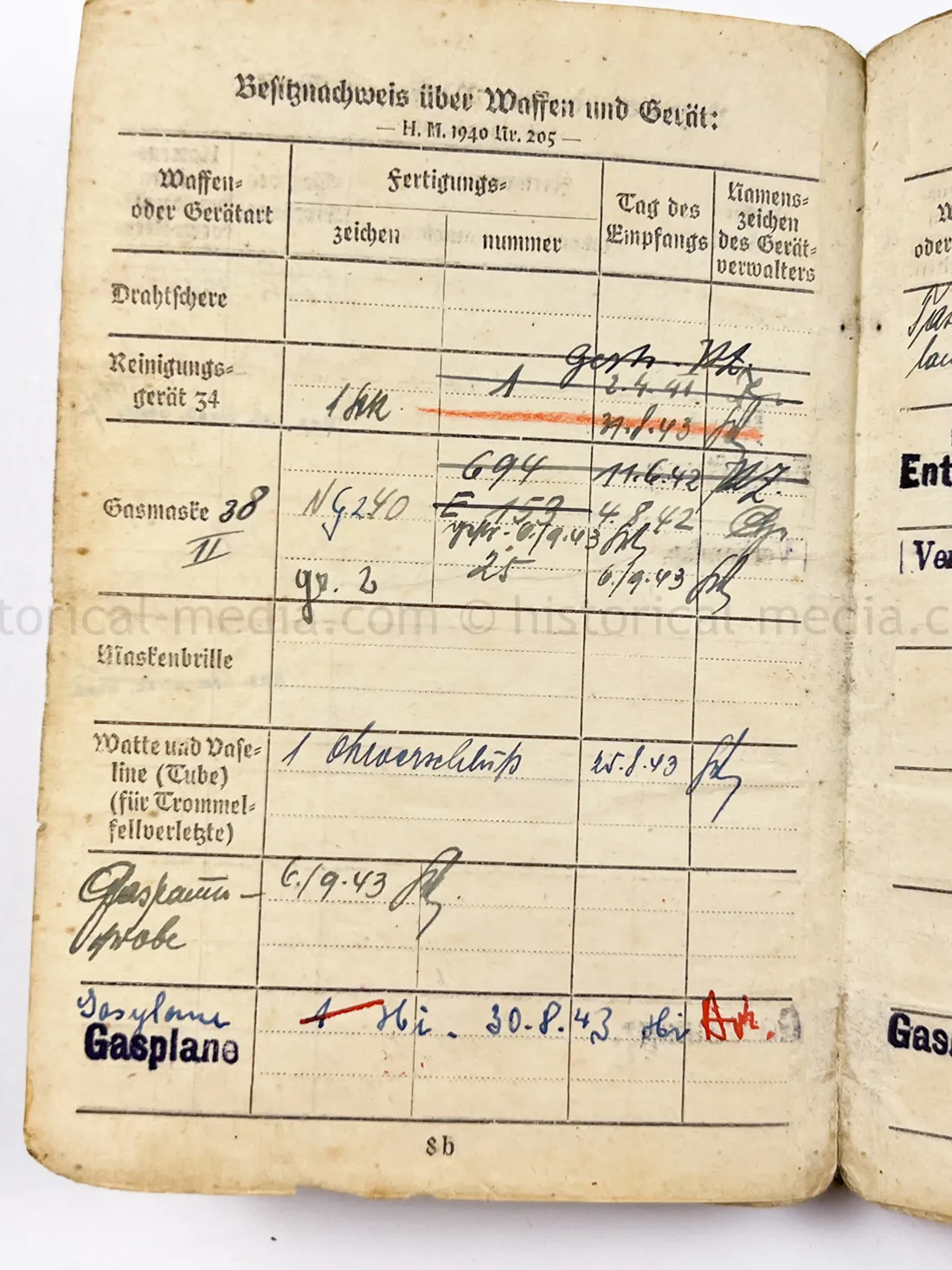 SOLDBUCH - (FLA) PANZER JÁGER ABTEILUNG 100 - 100 JÁGER DIVISION - HEERES FLAK