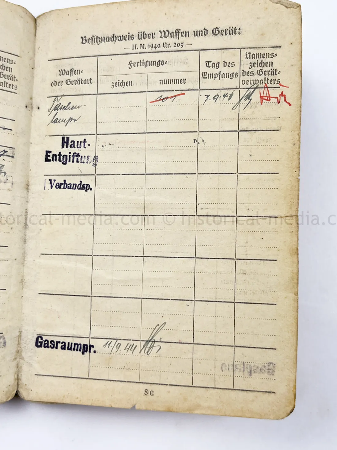 SOLDBUCH - (FLA) PANZER JÁGER ABTEILUNG 100 - 100 JÁGER DIVISION - HEERES FLAK