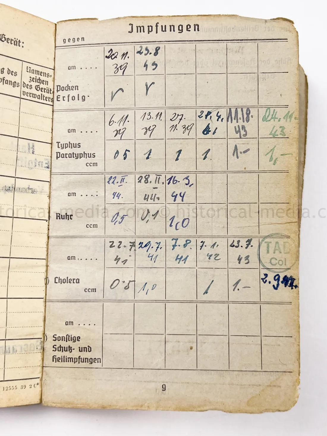 SOLDBUCH - (FLA) PANZER JÁGER ABTEILUNG 100 - 100 JÁGER DIVISION - HEERES FLAK