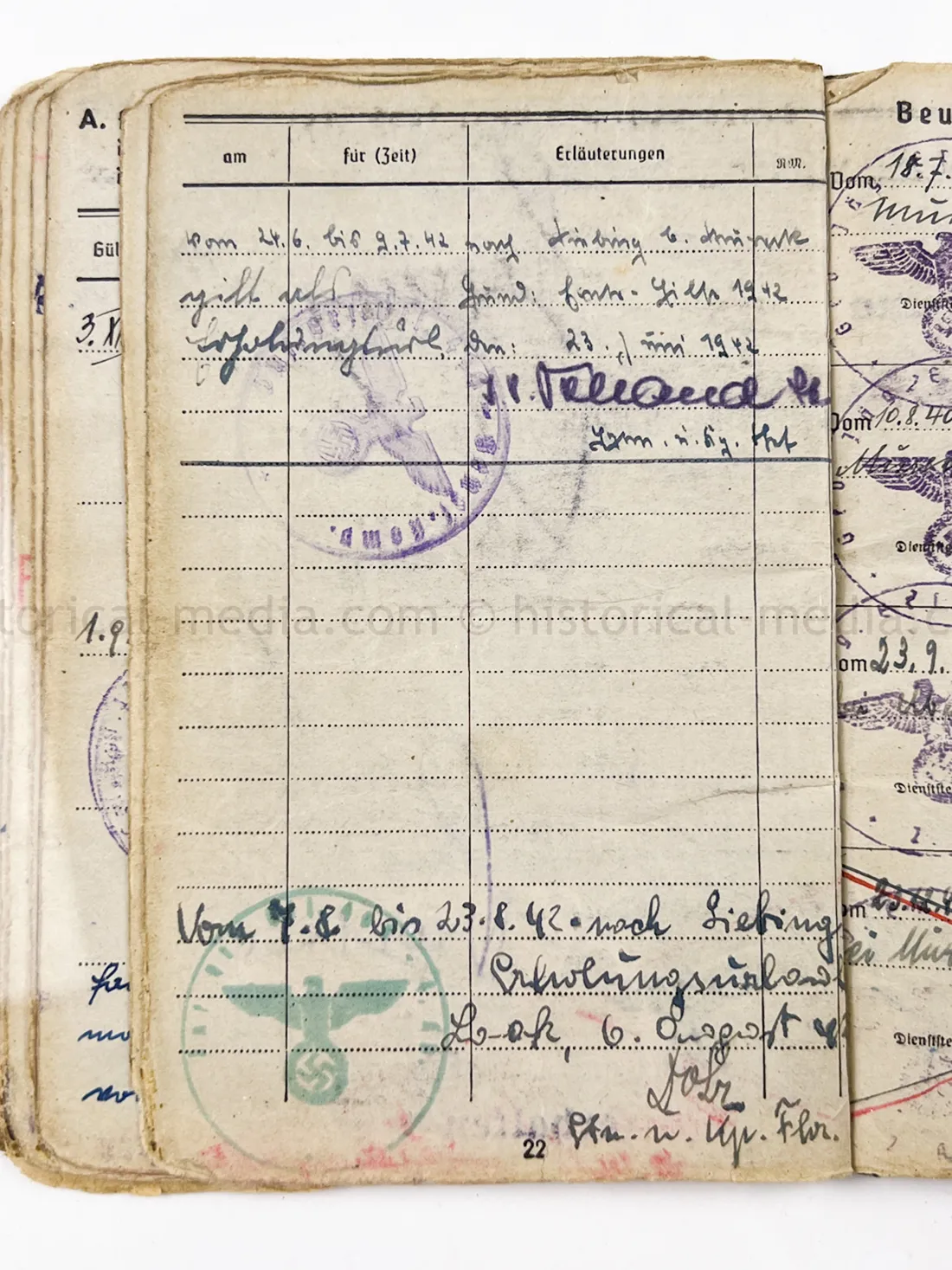 SOLDBUCH - (FLA) PANZER JÁGER ABTEILUNG 100 - 100 JÁGER DIVISION - HEERES FLAK