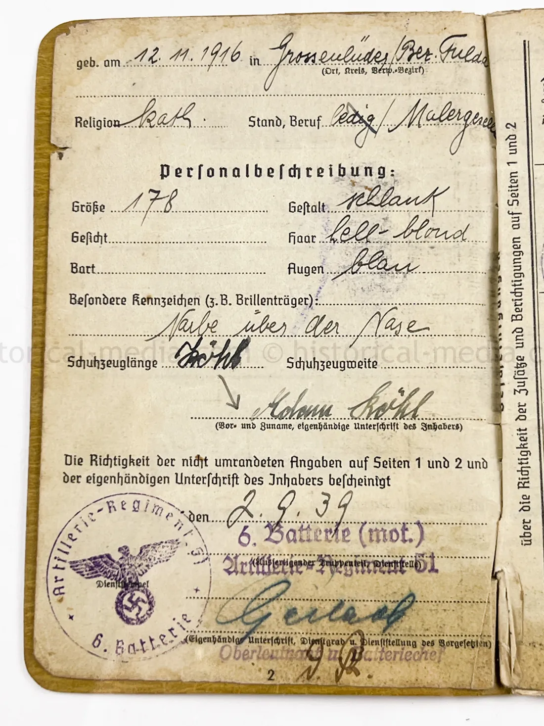 SOLDBUCH - STURMGESCHÜTZ BRIGADE 208 - HEILIGENBEIL POCKET