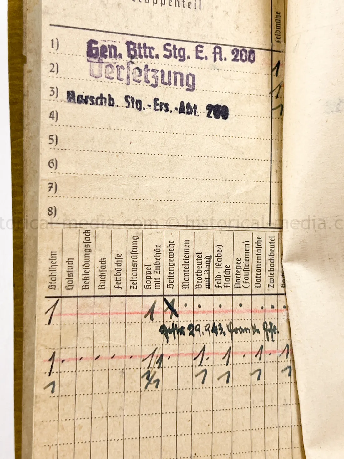 SOLDBUCH - STURMGESCHÜTZ BRIGADE 208 - HEILIGENBEIL POCKET