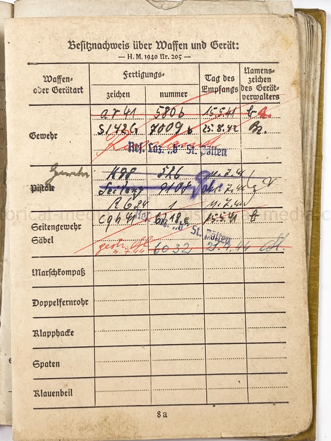 SOLDBUCH - STURMGESCHÜTZ BRIGADE 208 - HEILIGENBEIL POCKET