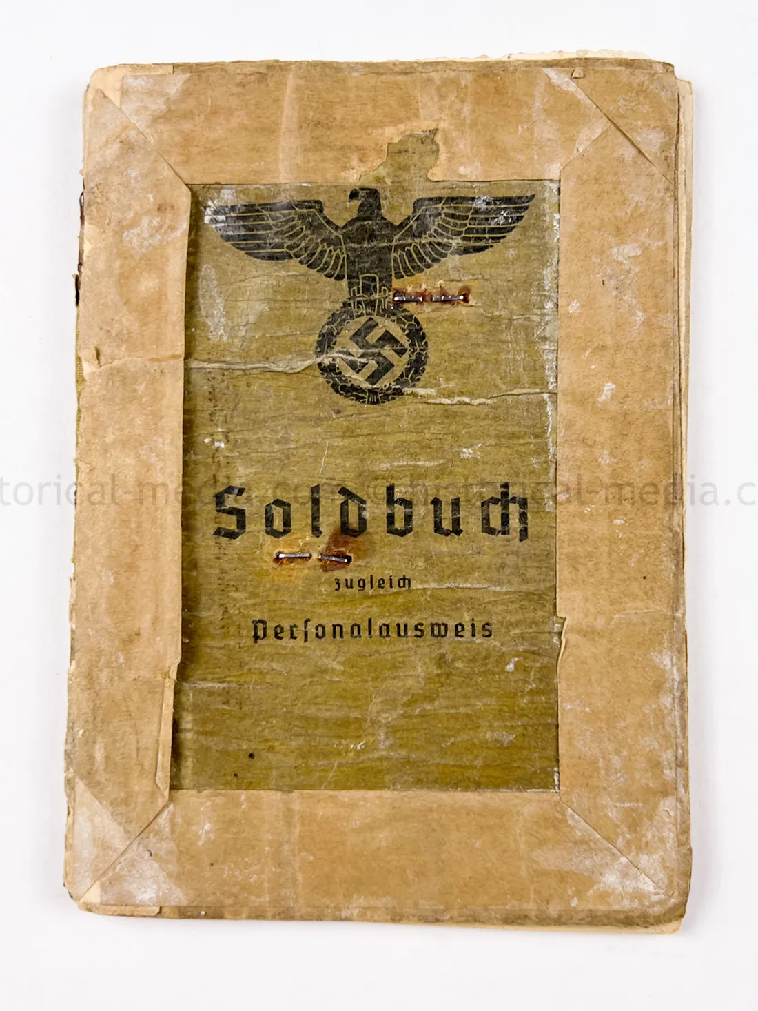 SOLDBUCH + ID TAG + PHOTOS + RIBBON - GRENADIER REGIMENT 677 - MEMEL CAMPAIGN MEDAL