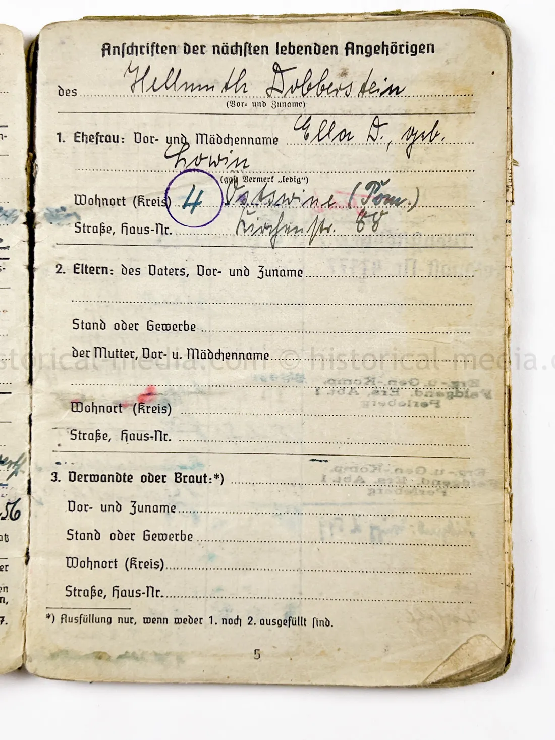 SOLDBUCH - FELDGENDARMERIE - FELDGENDARMERIE ABTEILUNG (MOT.) 690