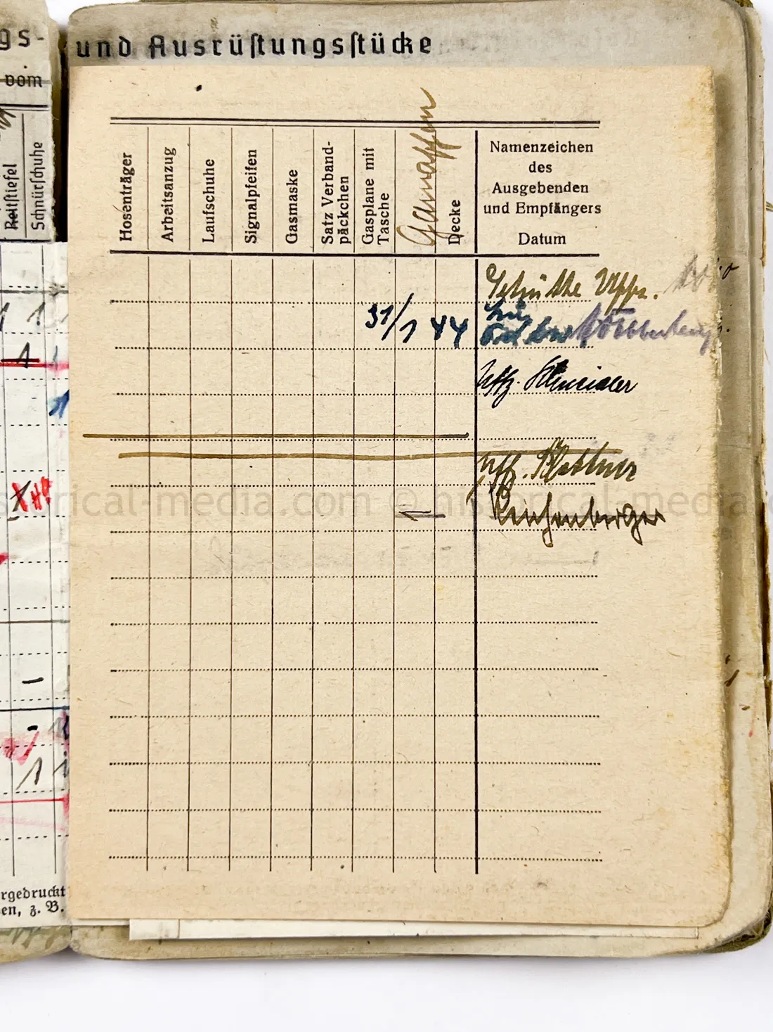 SOLDBUCH - FELDGENDARMERIE - FELDGENDARMERIE ABTEILUNG (MOT.) 690