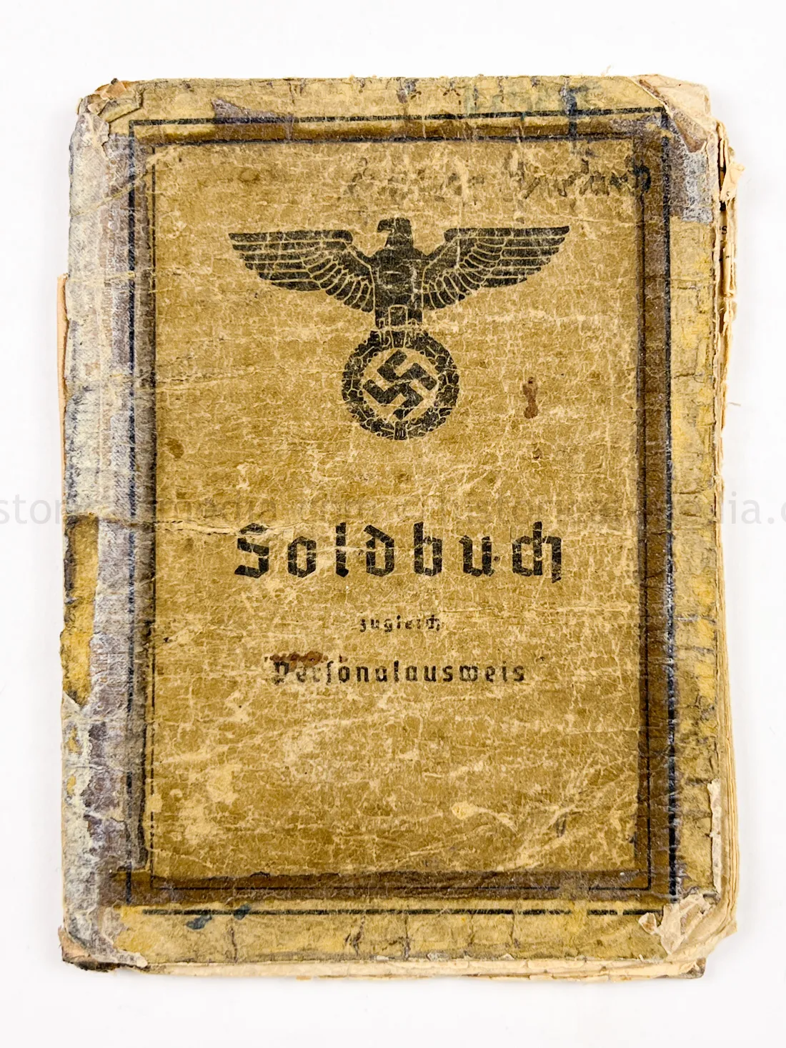 SOLDBUCH - STURMGESCHÜTZ - 14.(PZ.JG.) GREN. RGT. 405 - 121. INFANTERIE DIVISION - GOLD WOUND BADGE - KURLAND