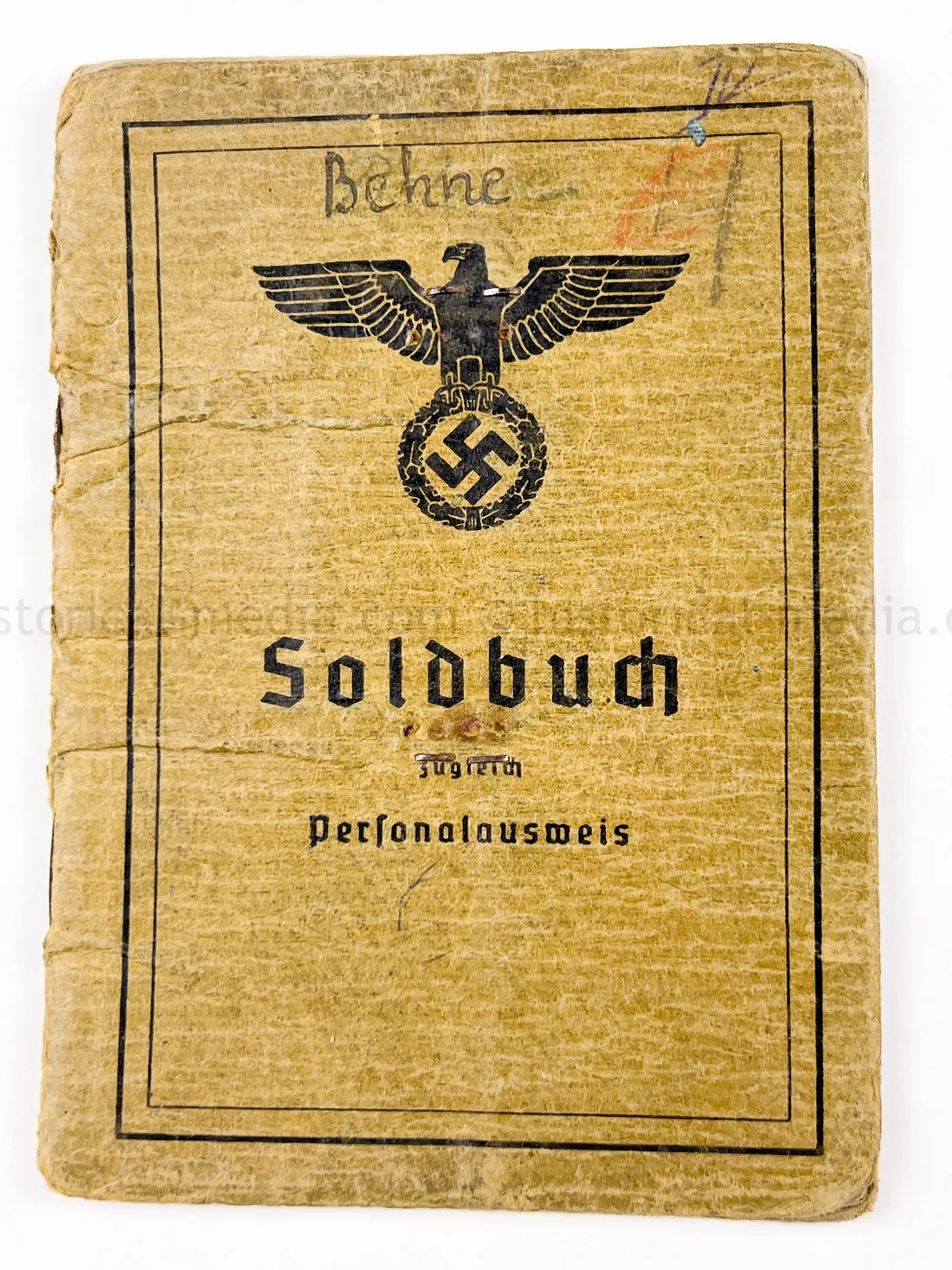 SOLDBUCH & DOCUMENT GROUPING - STURMGESCHÜTZ ABTEILUNG 904 - GOLD WOUND BADGE
