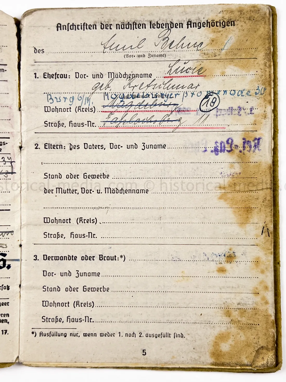 SOLDBUCH & DOCUMENT GROUPING - STURMGESCHÜTZ ABTEILUNG 904 - GOLD WOUND BADGE