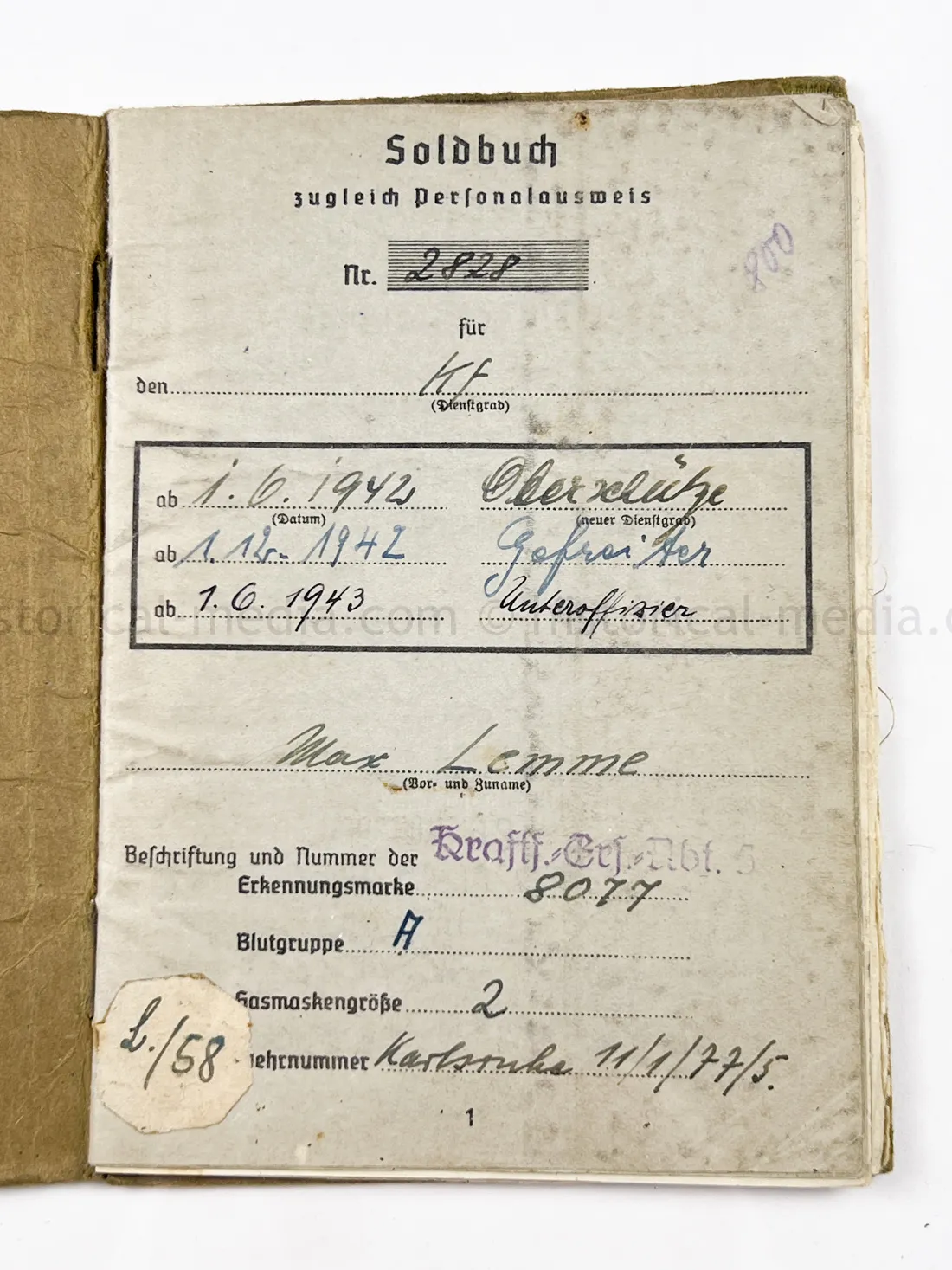 SOLDBUCH - STURMGESCHÜTZ ABTEILUNG 232