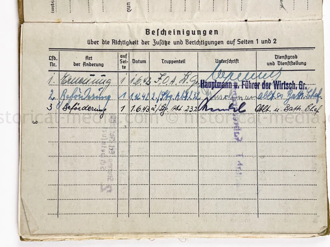SOLDBUCH - STURMGESCHÜTZ ABTEILUNG 232