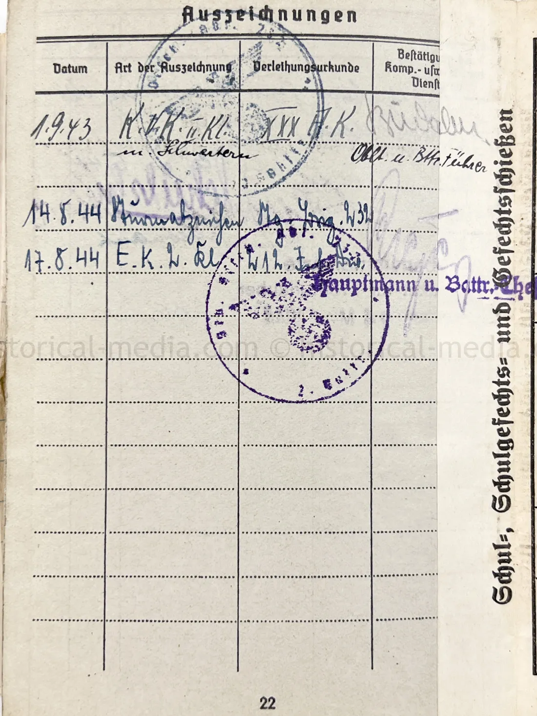 SOLDBUCH - STURMGESCHÜTZ ABTEILUNG 232