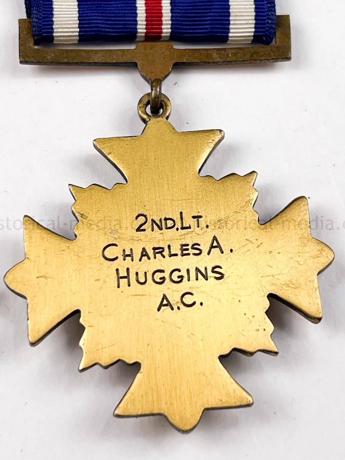 US WWII DFC & AIR MEDAL GROUPING - LT. CHARLES A. HUGGINS - 94th BOMB GROUP