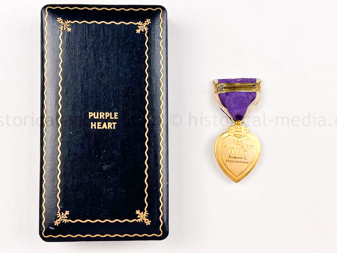US WWII PURPLE HEART - 19th BOMB GROUP - POW & KIA - BATAAN DEATH MARCH