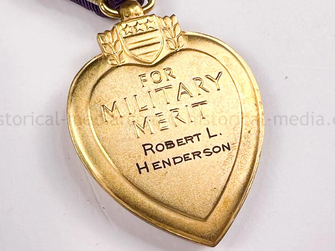 US WWII PURPLE HEART - 19th BOMB GROUP - POW & KIA - BATAAN DEATH MARCH