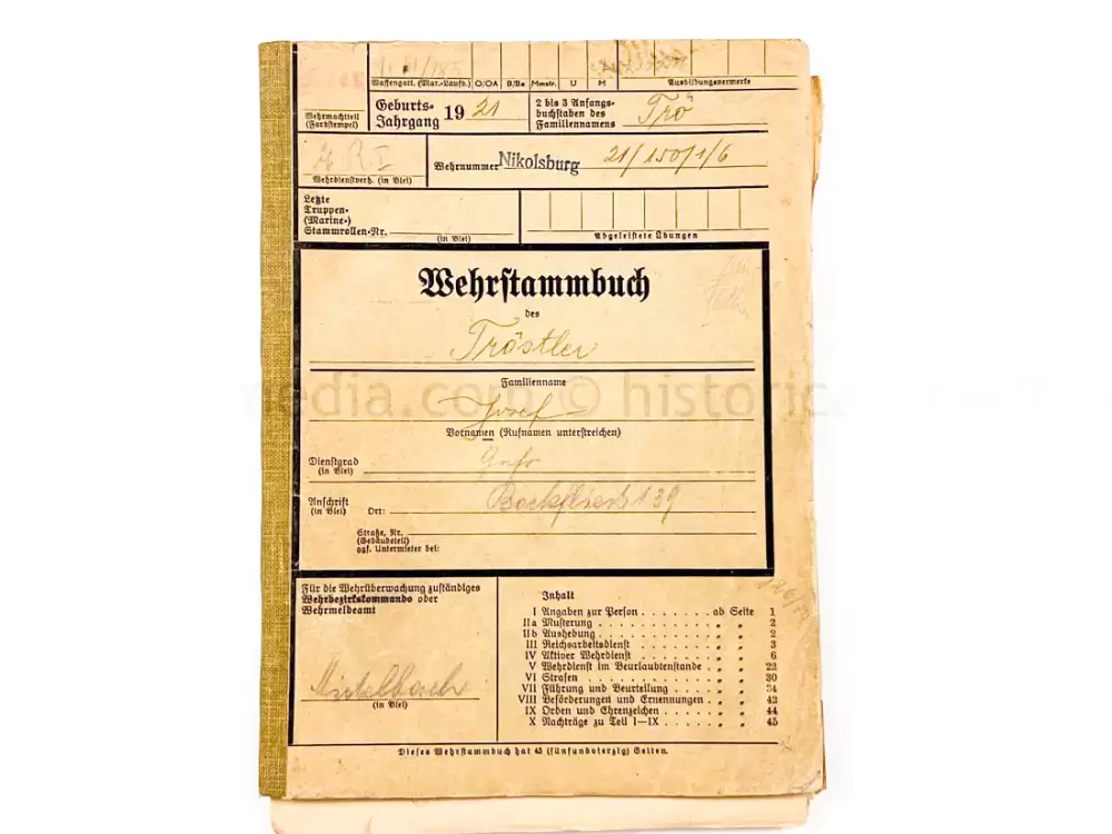 WEHRSTAMMBUCH - PANZER PIONIER - DENMARK
