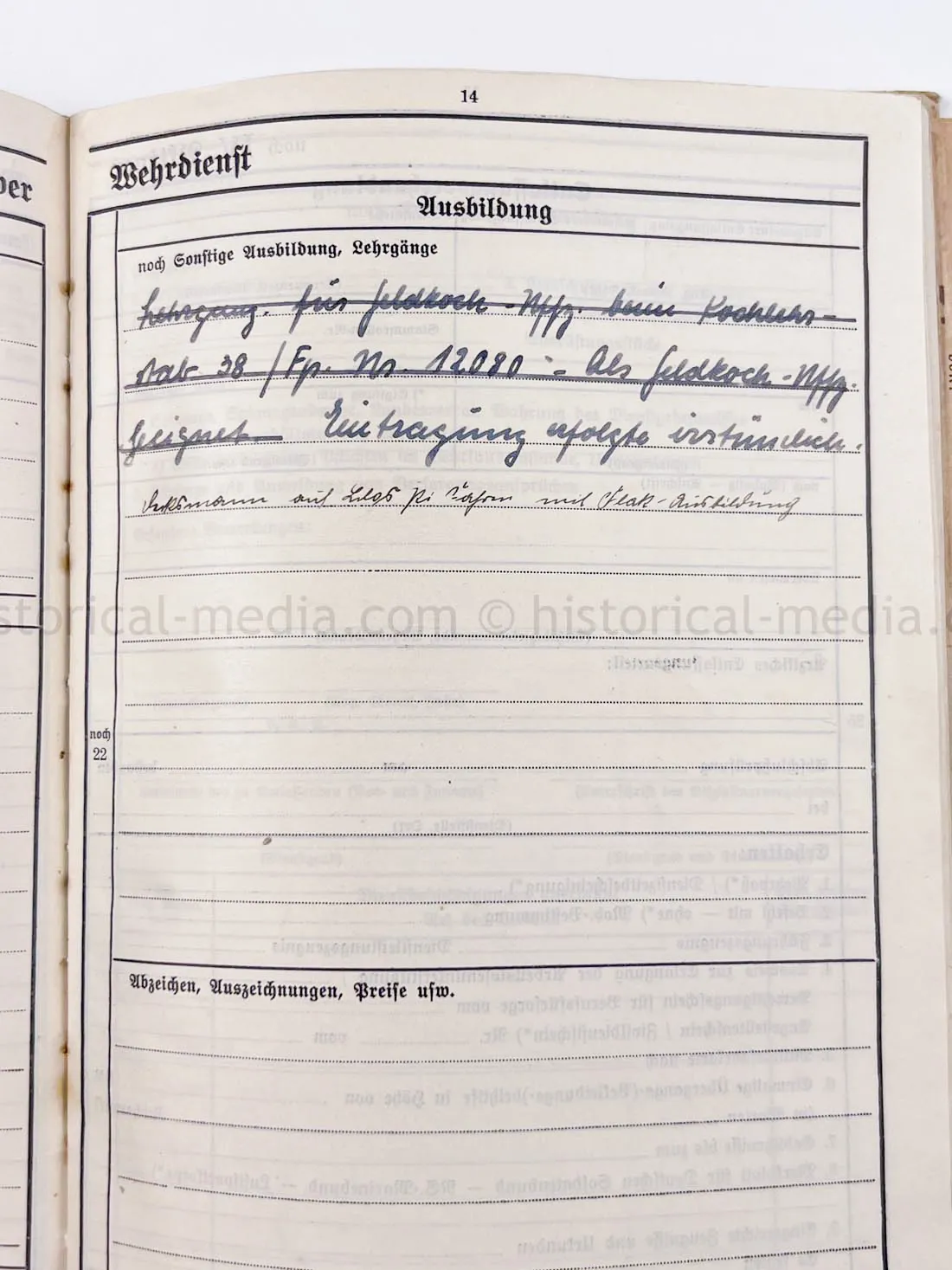 WEHRSTAMMBUCH - PANZER PIONIER - DENMARK