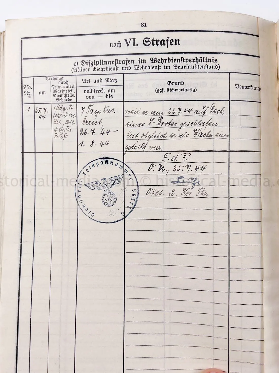 WEHRSTAMMBUCH - PANZER PIONIER - DENMARK