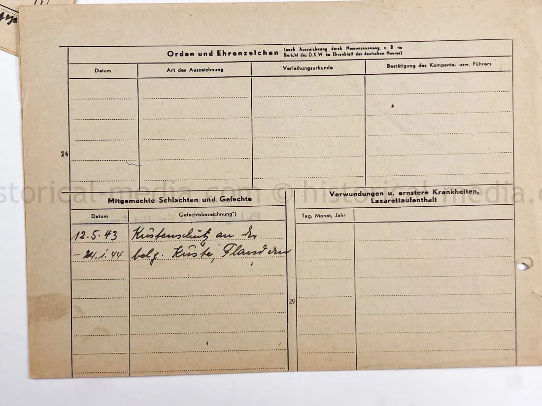 WEHRSTAMMBUCH - PANZER PIONIER - DENMARK