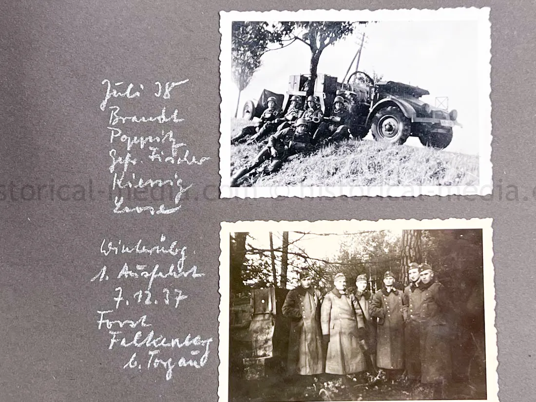 GERMAN ARMY PHOTO ALBUM - SUDETENLAND CAMPAIGN - NICE!