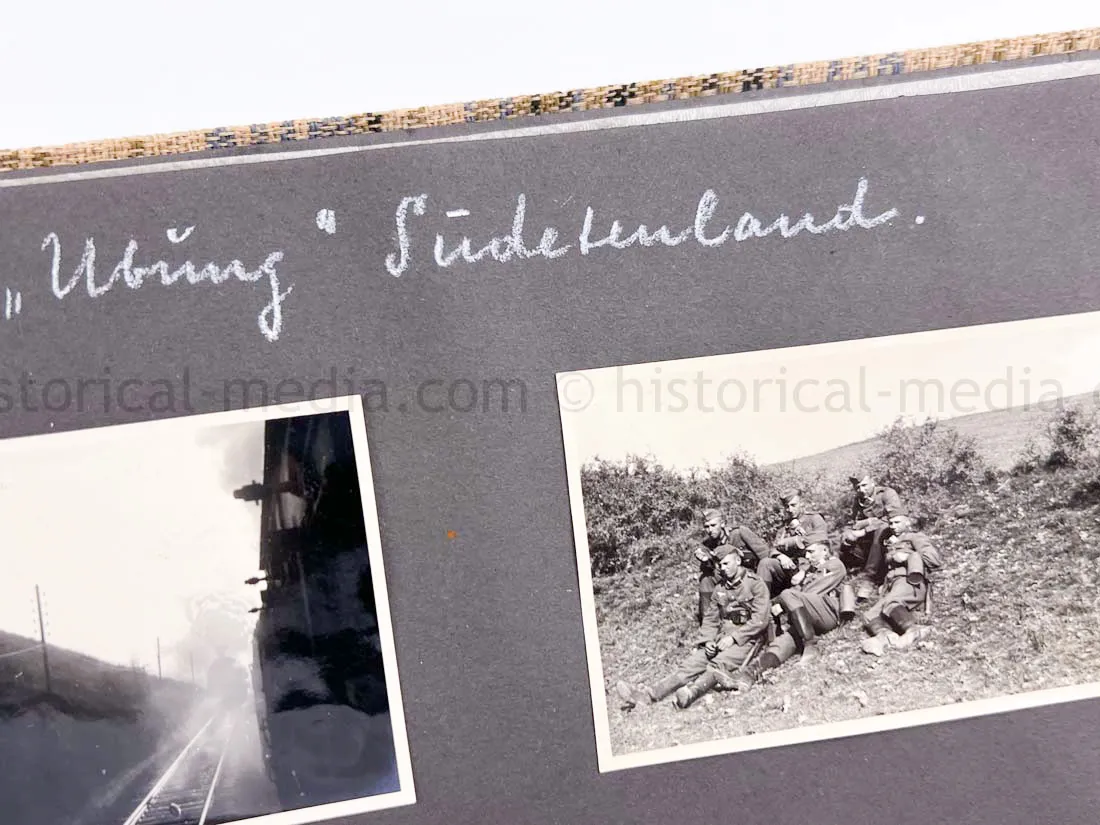 GERMAN ARMY PHOTO ALBUM - SUDETENLAND CAMPAIGN - NICE!