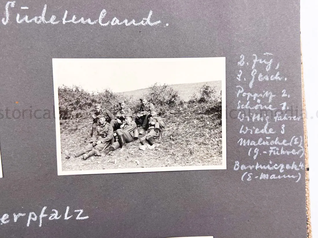 GERMAN ARMY PHOTO ALBUM - SUDETENLAND CAMPAIGN - NICE!