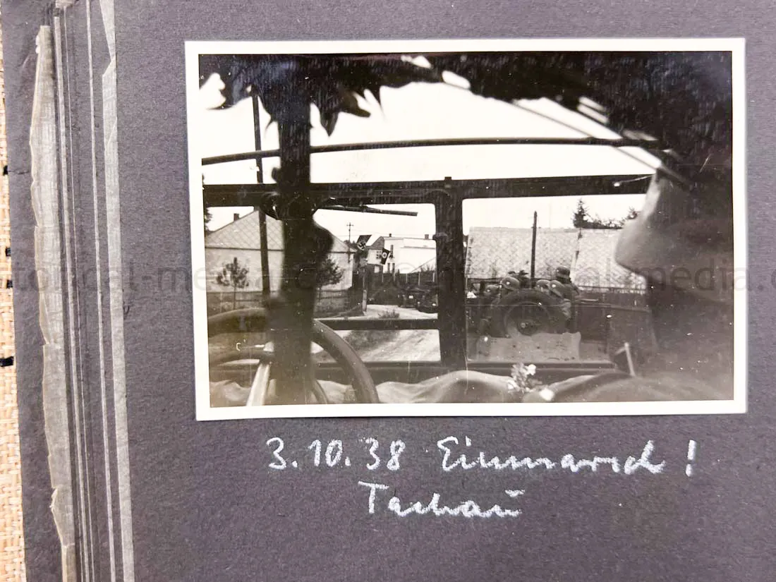 GERMAN ARMY PHOTO ALBUM - SUDETENLAND CAMPAIGN - NICE!