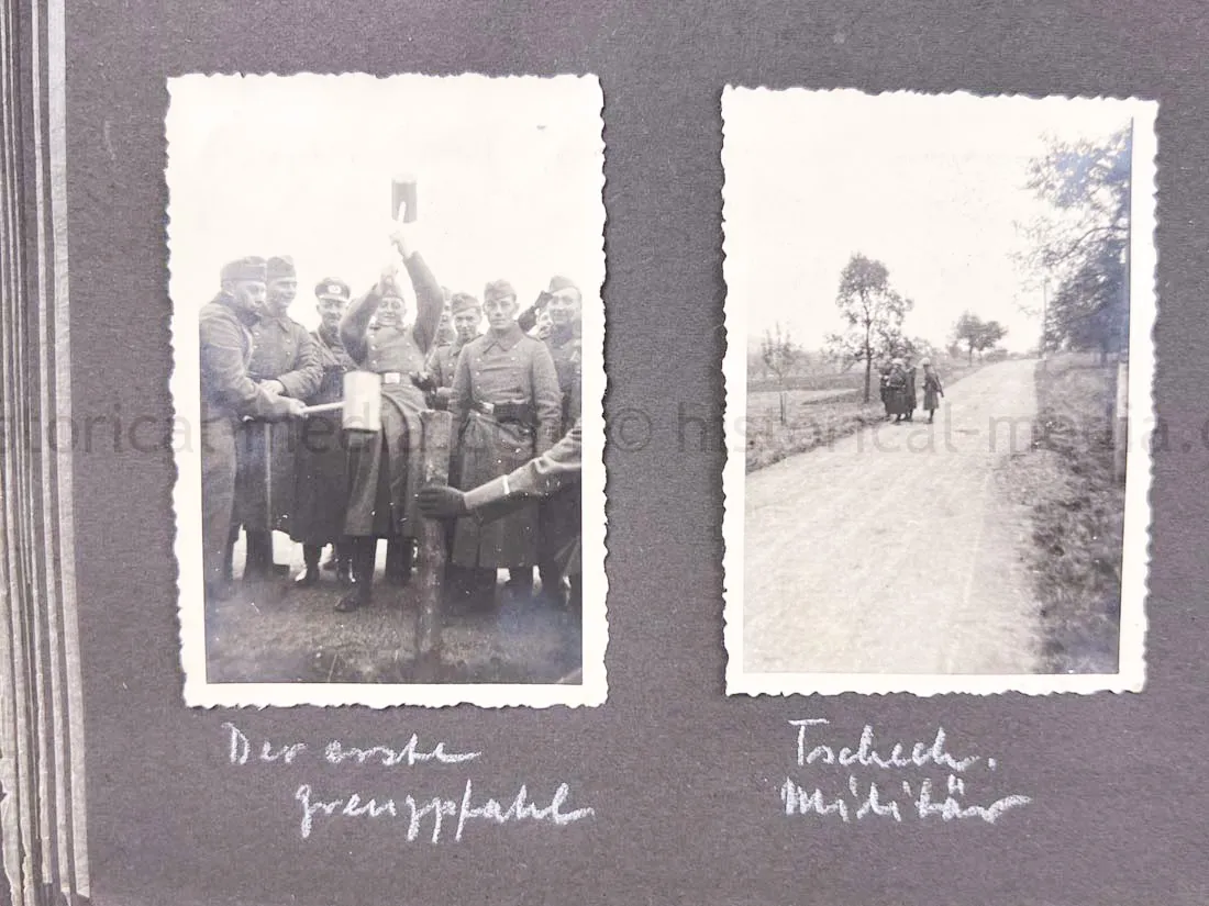 GERMAN ARMY PHOTO ALBUM - SUDETENLAND CAMPAIGN - NICE!