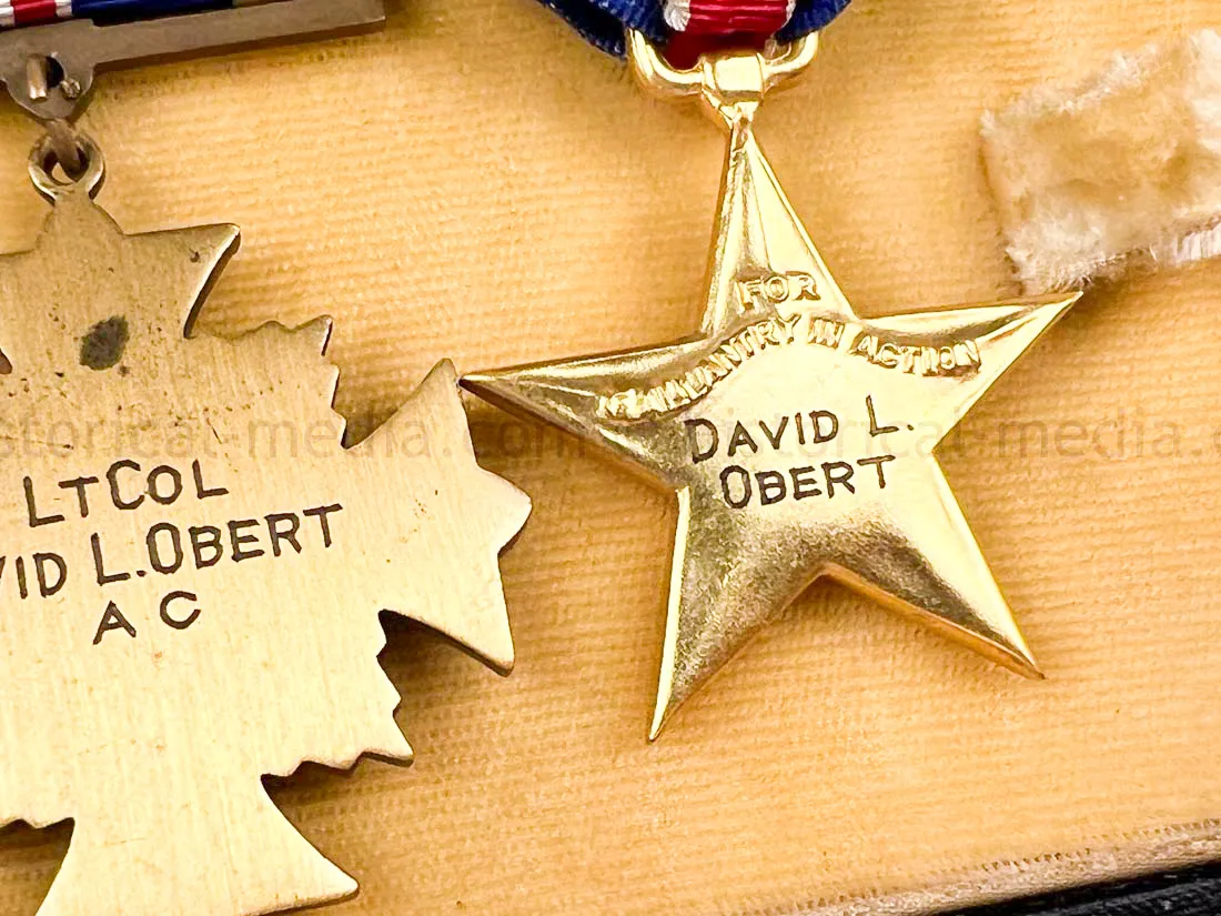 US WWII AIR CORPS FIGHTER PILOT SILVER STAR & DFC GROUPING - HISTORICALLY IMPORTANT!