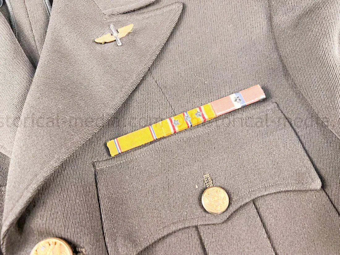 EXTENSIVE US WWII AIR CORPS A-2 GROUPING - MAJOR - 317TH TROOP CARRIER GROUP