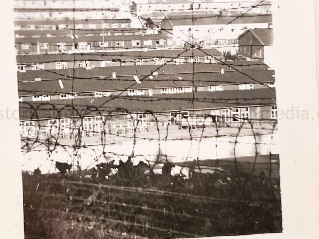US GI WWII PHOTO GROUPING - BUCHENWALD CONCENTRATION CAMP, MUSSOLINI, AIRCRAFT, TANKS