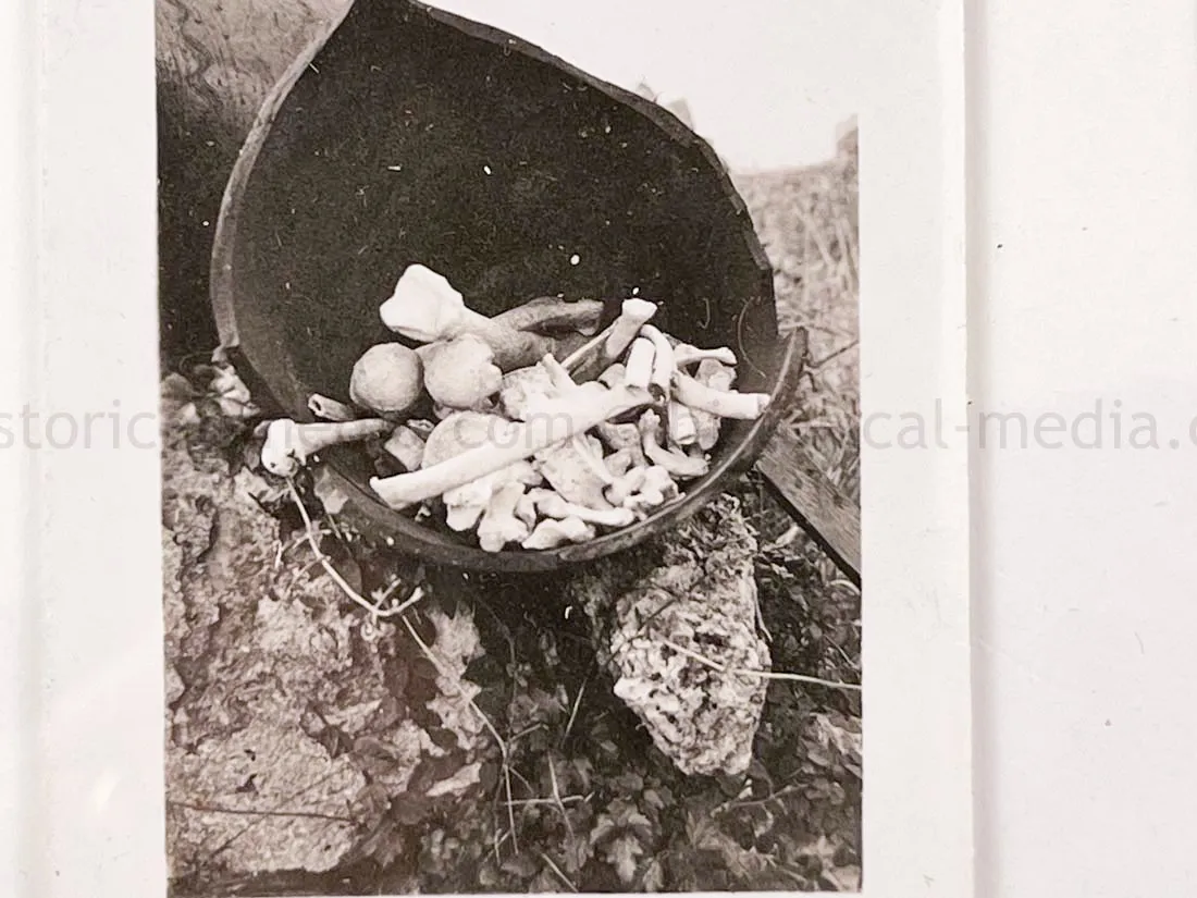 US GI WWII PHOTO GROUPING - BUCHENWALD CONCENTRATION CAMP, MUSSOLINI, AIRCRAFT, TANKS